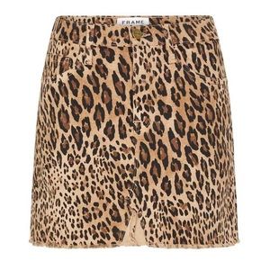 FRAME DENIM Le Mini Skirt - Camel Multi